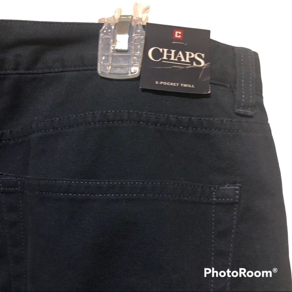 Mens Chaps 5 pocket twill pants - Picture 3 of 8